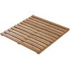 Inbagno Pedana Antiscivolo in bambù - Quadrata 58 x 58 cm - Colore Miele