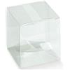 Aurora Store 50x Scatoline rettangolari in PVC Trasparente - 8x8x11cm Scatoline portaconfetti bomboniere Feste Matrimonio Compleanno 50 Pezzi