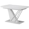 Vicco tavolo da pranzo allungabile Fenaro, Bianco, 120 x 80 cm estensibile, estendibile fino a 160 cm con prolunga integrata