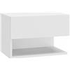 Homgoday Comodino sospeso da parete, comodino sospeso, cassettiera, mensola sospesa, arredamento interno camera da letto, bianco