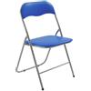 VIRSUS Sedia pieghevole colore BLU 344, misura aperta 44x48x78 cm, sedie salvaspazio, seduta in PVC Imbottita, piedi antiscivolo, per giardino, cucina, ufficio, campeggio (1)