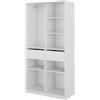 Vicco Armadio multifunzione Elmo, Bianco, 100 x 200 cm con 2 cassetti, per una conservazione flessibile di diversi capi di abbigliamento