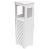 WINZING Armadietto da bagno sottile con ripiani aperti - Armadio multiuso per bagno, soggiorno, cucina e sala da pranzo (a pavimento, design moderno)