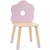 Classic World Wooden Grace - Sedia da scrivania per bambini, leggera, portatile, con bordi rotondi per la sicurezza, decorazione unica, arredamento per la cameretta dei bambini, dai 3 anni in su,