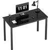 SogesPower Scrivania per computer, Scrivania per ufficio, Tavolo per computer portatile PC, Stazione di lavoro, 100 x 60 x 75 cm, Nero