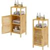 SogesHome KS-YSG-DM, bambù, naturale, 2 livelli