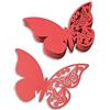 mixed24 - Segnaposto a Forma di Farfalla, 50 pz, 100 pz, Colore: Rosso
