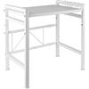 XANNI Scaffale portaoggetti estensibile, supporto per forno a microonde in acciaio al carbonio, organizer per riporre la cucina, robusto, facile da pulire, (40-64)*36,5 x 78 cm (bianco, (40-64)*36,5 x