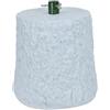 MA MAISON Base Supporto per Albero di Natale da 120 a 180cm - Effetto Tronco Realistico, Base di Metallo, Supporto per Alberi, Decorazioni - Kit di Fissaggio (Bianco - 22⌀x23h cm)