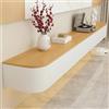 NOYHHAV Mobile TV sospeso con Magazzinaggio Mobile TV a parete-Legno-B+LED luci-300CM