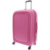 Mandarina Duck LOGODUCK + Trolley Large EXP, Rosso viola., Linea iconica di Mandarina Duck in policarbonato
