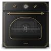 Klarstein Victoria - Forno da Incasso Ventilato, Forno Elettrico, Design Retrò, 9 Funzioni, Timer, 50-250°C, Volume 70 L, Porta Rimovibile per Facile Pulizia, llluminazione, Nero