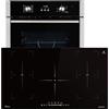 KKT KOLBE Cucina: 60cm Forno da incasso BO8805SS + 90cm Piano Cottura Induzione IH89005FZ | Griglia | Aria calda | Timer automatico | 2 volte Vetri per l'isolamento termico | Blocco bambini | SET8805IH890FZ
