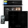 KKT KOLBE Cucina: 60cm Forno da incasso EB8313HC + 59cm Piano Cottura Induzione IH85900RL | Funzione pizza | Griglia | Circolazione dell'aria | Aria calda | Timer automatico | SET8313HCIH859RL