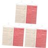 NWVDPQGCZ 6 Pezzi Borsa portaoggetti Portagioielli appesi Portagioielli appesi Orecchini Portacollane appesi a parete Portagioielli bifacciale Gioielli alla moda Decorazioni bifacciali Cotone Bambino/439