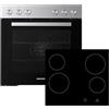 Respekta Set forno e fornelli da incasso HS2001-26 / Classe di efficienza energetica A/Vano cottura da 72 litri con 7 modalità di cottura/Piano cottura in vetroceramica - 9 livelli di potenza