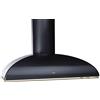 Smeg KS89AOE Cappa Decorativa A Muro, Estetica Coloniale, 90 Cm, Aspirante, Inox Satinato, Colore Antracite