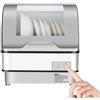 RKYRRKI Lavastoviglie compatta da tavolo, disinfezione UV, con decontaminazione completa a 360° e funzionamento touch control di disinfezione e sterilizzazione a doppio effetto, per 4-6 persone
