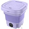 LANMFU Mini lavatrice ad alta capacità da 8 litri, lavatrice e asciugatrice portatile, lavatrice pieghevole completamente automatica, con cestello di scarico, per viaggi, campeggio, appartamento,