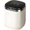 Generic Lavatrice automatica portatile, lavatrice/asciugatrice automatica da 8 litri, lavatrice compatta for biancheria intima, for roulotte all'aperto, piccoli appartamenti e viaggi(White)