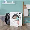 Sweiko Asciugatrice 3 kg in acciaio inossidabile, 5 programmi, triplo filtro, Bianco