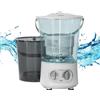Generico Mini lavatrice portatile, piccola lavatrice semiautomatica con timer rotativo, riponibile, cestelli separati for casa, dormitorio, appartamento, camper, viaggi, esterno(Two barrels)