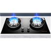KKJPL Cucina A Gas 73CM 2 Bruciatori 5,2KW, Timer 99 Minuti (indipendente Su Due Lati), Dispositivo Di Protezione Contro Lo Spegnimento Accidentale Della Fiamma(NG)