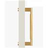 JJKSKV Compatibile Con Nurlin Porta In Ottone Massiccio Doppia Zigrinatura Incrociata Su Un Lato For Frigorifero Da Cucina Elettrodomestico Armadio Pull Bar Cancello In Legno Porta In Vetro(Gold)