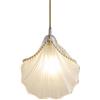 XYBZJP Lampadari a forma di conchiglia dalla personalità creativa, lampada a sospensione in vetro stile semplice, lampade da soffitto a incasso, lampada a sospensione per decorazione ristorante camera