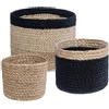 ATMOSPHERA CREATEUR D'INTERIEUR Atmosphera - Set di 3 cesti - iuta - nero - Interior designer