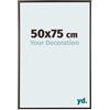 yd. Your Decoration - Cornice 50x75 cm - Antracite - Decorativa Parete in Plastica con Vetro in acryl - Antiriflesso - 50x75 Cornice - Evry