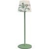 Majestic ALEA DULAC PM - Lampada da tavolo LED senza fili ricaricabile per interni ed esterni, H37cm, confezione regalo riutilizzabile, Palma