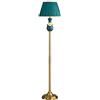 MOBAAK Piantana Lampada da Terra Lampada da Terra Vintage Lampade da Terra Verticali in Ceramica Verde Pedale Lampada da Terra in Tessuto Lampada da Terra Salotto (Color : A, Size : Height 150cm)
