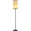 HOMCOM Lampada da Terra, Lampada Moderna, Ø25x161.5 cm, Nero e Beige
