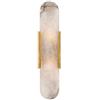 ICEMOB Lampada da parete moderna con testiera a LED, applique in metallo, paralume in marmo, lampade da notte per soggiorno, camera da letto, comodino, corridoio, luci decorative bianche calde da pare