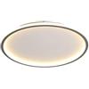 LLXDFUU Plafoniera a LED ultrasottile Plafoniera moderna in ottone semi-incasso Lampada montata bianco latte per soggiorno Plafoniera a forma di disco in oro di metà secolo per l'atrio della camera da