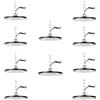 toobettp 10 pezzi 200 W industriali LED, UFO LED lampada ad alta baia 20000 lm 6500 K faretto industriale, illuminazione impermeabile IP65 per cortile, garage, fabbrica, officina
