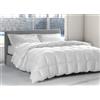 Vico Casa Piumino letto una piazza e mezzo MADE IN ITALY in piuma d'oca naturale, 5 punti di calore EXTRA WARM/Piumone anallergico ad una piazza e mezzo 200x200cm, fodera in cotone