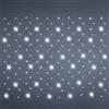 Generico Tenda luminosa natalizia a LED luci di Natale lineari con scintillii flash bianco freddo intermittenti ideale per balconi, pareti e tettoie e facciate (Luce fredda, 6x0.8 Mt)