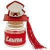 Ingrosso e Risparmio Bomboniere Laurea 6 pz Barattolino Vetro Scritta Laurea Tappo con Tocco e Pergamena Gessetto Simboli Confettata Segnaposto Portafortuna Evento Celebrazione