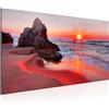 Runa Art Quadri Moderni Tramonto Spiaggia Tela Non Tessuta Soggiorno Corridoio Costa Mare Rosso 609512b