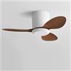 IBalody Ventilatore da soffitto senza luce Piccolo ventilatore da soffitto moderno con telecomando 6 velocità ventilatore da soffitto senza luci per ristorante camera da letto Patio (25 pollici)