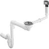 hansgrohe D16-10 troppopieno e scarico manuale per vaschetta singola granito, cromo, 43927000