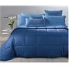 Caleffi Trapunta Bicolor in Cotone Letto Matrimoniale (Blu)