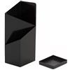 MMOU Portaombrelli Metallo per Bastone da Passeggio Secchiello Quadrato Autoportante con Vassoio Raccogligocce Rimovibile Design Moderno E Minimalista (Color : Black)