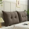 UWOBTN Cuscino da Lettura per Letto E Divano 60/70/90/100cm Cuscino Testata letto Grande Lettura Divano Cuscino Imbottito Supporto lombare Cuscini Rimovibile Schienale Cuscino da Parete(A7,60x55cm/26.6x21.6(