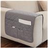 AWAV Divano Letto Organizer,Tasca Portaoggetti Da Letto,Feltro Da Comodino Organizzatore Tasca,Borsa Feltro Comodino Organizer per bracciolo con 6 tasche Per Contiene Libri,Telefono,Telecomando (Grigio)