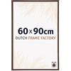 Dutch Frame Factory - Cornice 60x90 cm - Marrone - Cornice per foto in Plastica con vetro plastico Antiriflesso - Cornice portafoto 60x90 cm - Angers