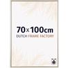 Dutch Frame Factory - Cornice 70x100 cm - Champagne - Cornice per foto in Plastica con vetro plastico Antiriflesso - Cornice portafoto 70x100 cm - Angers