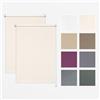 Estika Tende a rullo senza forare set da 2-45 x 120 cm - Perla - per interni, per finestre, tessuto semi-trasparente, protezione solare